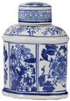 A & B Home Ren Blue/White Jar-0