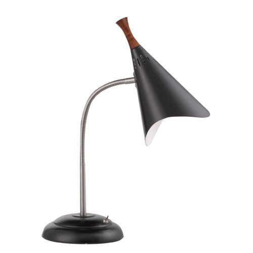 Adesso® Draper Black Gooseneck Desk Lamp-0