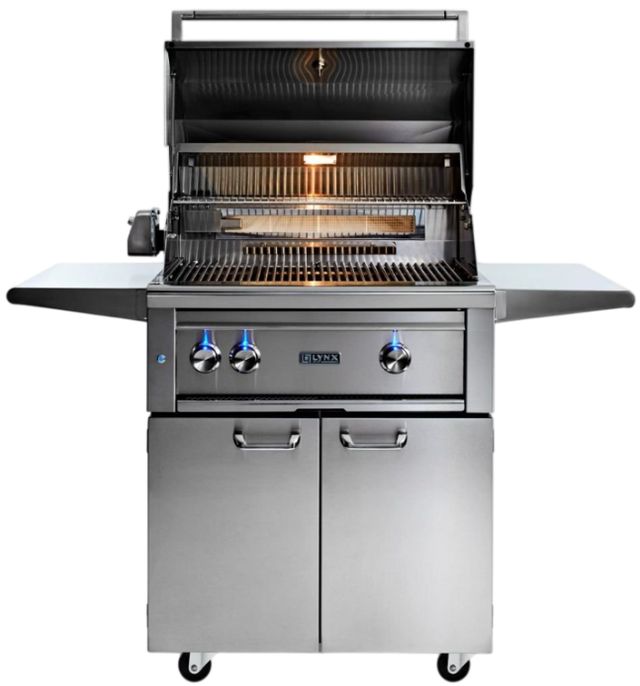 LYNX® Professional 3-Burner Stainless Steel Freestanding Liquid Propane Grill with Trident Infrared Burners and Rotisserie-1