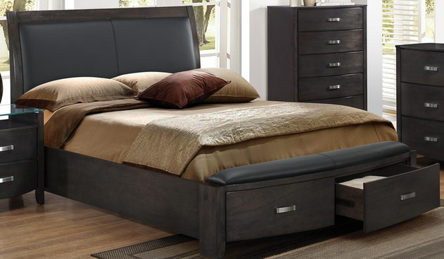Homelegance® Lyric Black Storage Bed-3