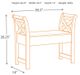 Signature Design by Ashley® Heron Ridge White Accent Bench-2