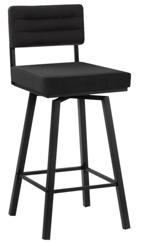 Monarch Specialties Inc. 2-Piece Black Fabric 40" Barstool-0