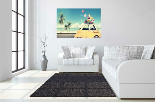 Classy Art Style 47 Floating Tempered Glass with Foil Wall Art-2