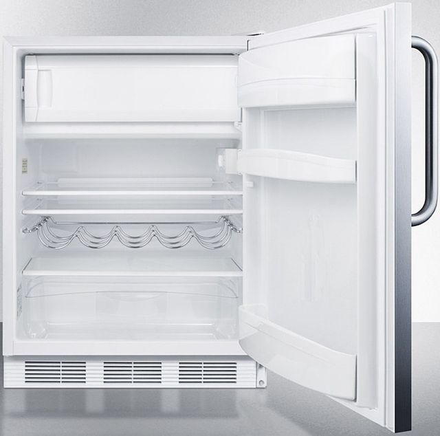 Summit® 5.1 Cu. Ft. Stainless Steel Under the Counter Refrigerator-2