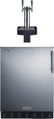 Summit® 5.8 Cu. Ft. Stainless Steel Built-In Floating Tap Cold Brew Kegerator-0