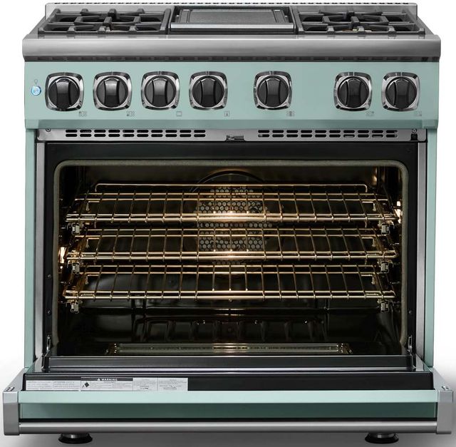 Viking® 7 Series 36" Splash Pro Style Dual Fuel Range with Griddle-1