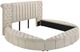 Coaster® Sonya 4-Piece Ivory Queen Upholstered Panel Bedroom Set-1