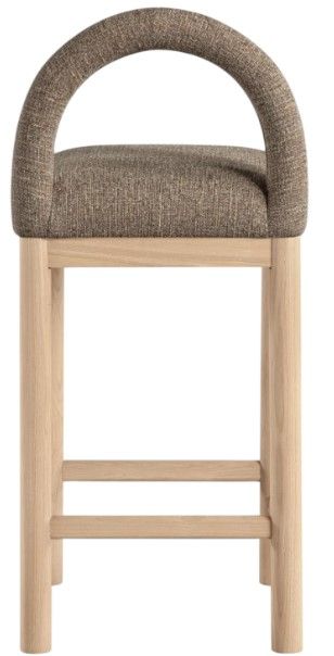 Meridian Furniture Conrad Brown/Natural Upholstered Counter Stool-3