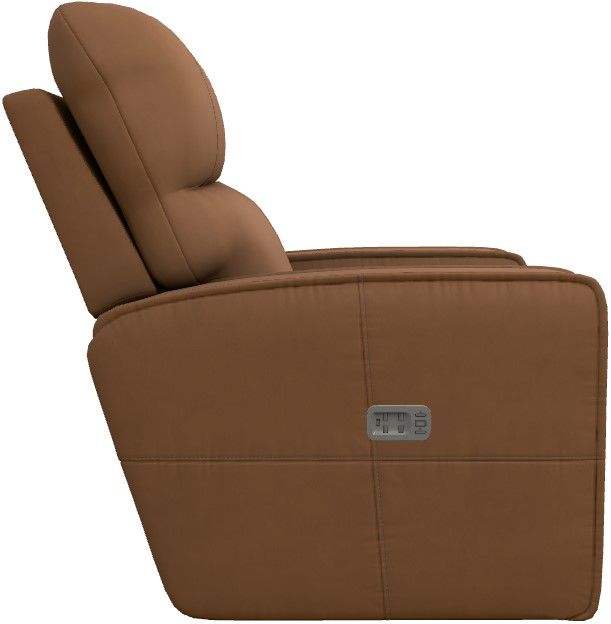 La-Z-Boy® Maddox Camel Leather Power Wall Recliner with Headrest and Lumbar-2