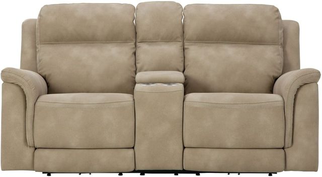 Signature Design by Ashley® Next-Gen DuraPella Sand Power Reclining Loveseat with Console-1