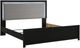 Signature Design by Ashley® Maeling 4-Piece Black King Upholstered Panel Bedroom Set-5