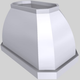 Vent-A-Hood® Designer Series 48" White Island Range Hood-3