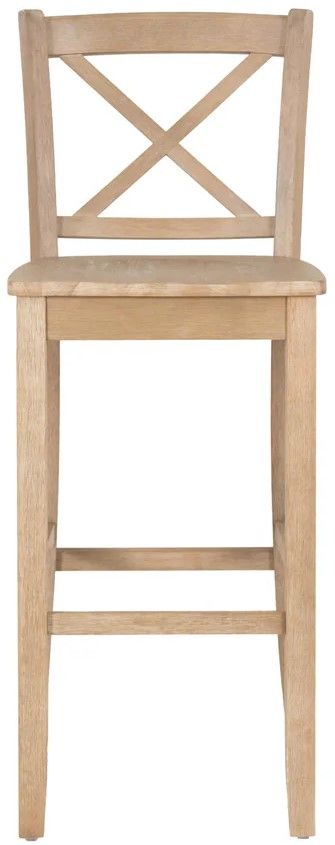 Linon Torino Gray Wash X-Back Bar Stool-4