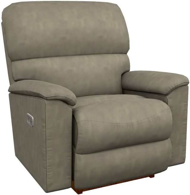 La-Z-Boy® Brooks Charcoal Power Rocking Recliner with Headrest-0