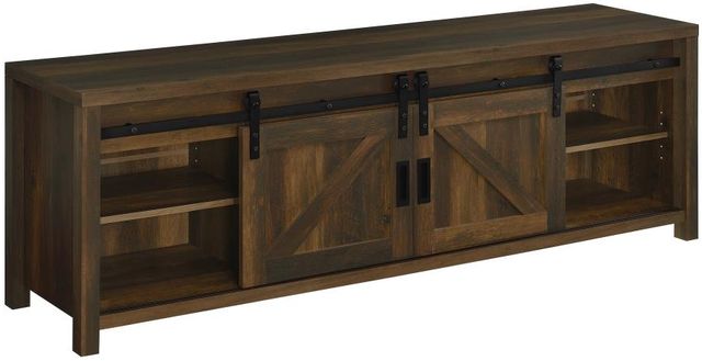 Coaster® Enfield Dark Pine Fireplace Media Console TV Stand-1