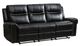 Mazin Furniture Emerson Black Manual Reclining Sofa -0