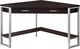 Monarch Specialties Inc. 42"L Espresso and Silver Metal Corner Computer Desk-2