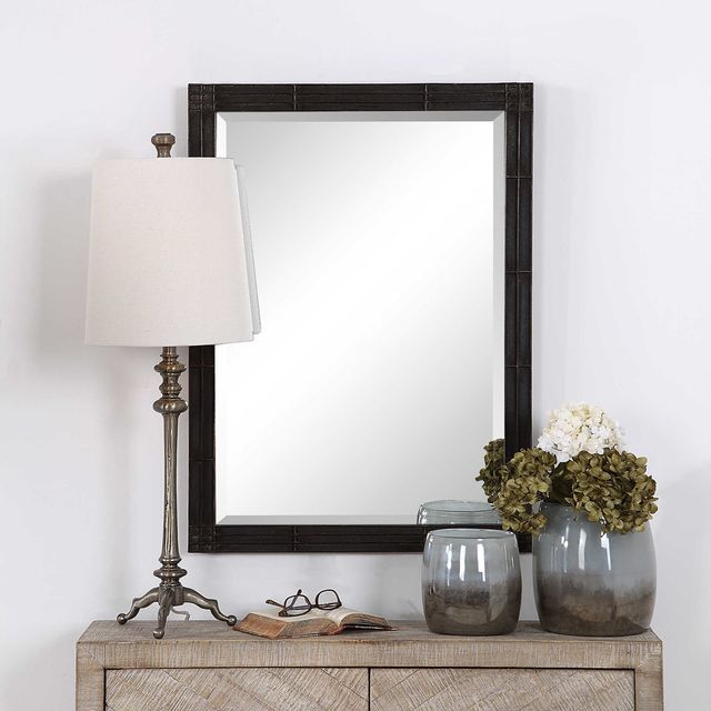 Uttermost® Gower Aged Black Mirror-1