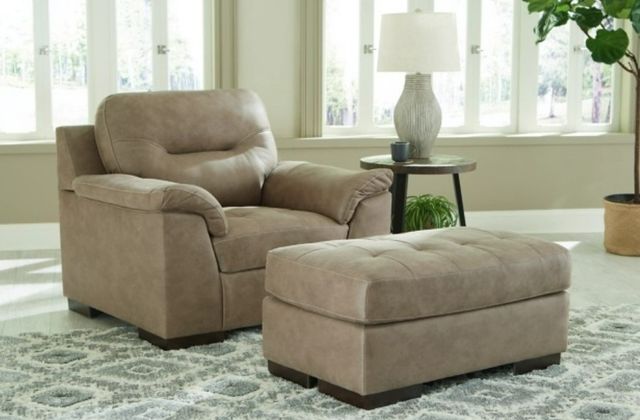 Signature Design by Ashley® Maderla 2-Piece Pebble Chair and Ottoman Set-3