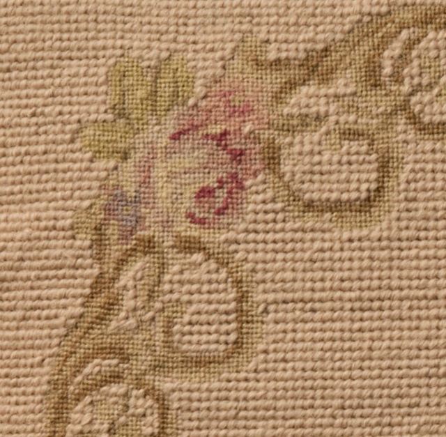 Nourison Home™ Mina Victory Vintage Pillow Beige Floral Border 20"x20" Throw Pillow-2