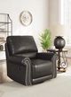 Signature Design by Ashley® Chasemore Granite Manual Swivel Glider Recliner-2