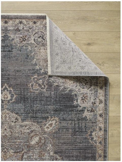 KAS Rugs Adele Blue/Grey Serafina 5'x8' Area Rug-2