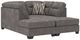 Benchcraft® Olten 2-Piece Graphite Modular Super Chaise-0