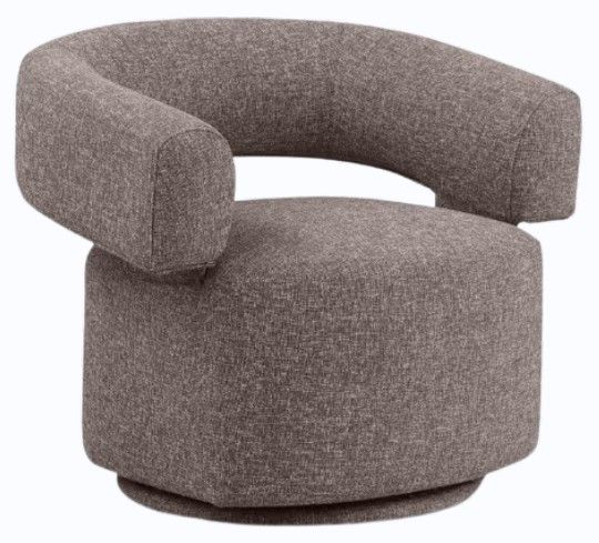 Meridian Furniture Niya Brown Swivel Accent Chair-0