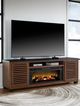 Signature Design by Ashley® Kallari Black/Warm Brown 84" TV Stand with Electric Fireplace-3