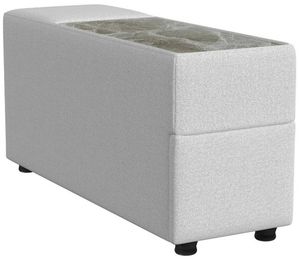 Elements International Zandara Beige Olefin Outdoor Modular Console with Speaker and Cooler