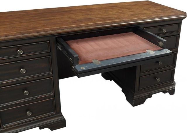 aspenhome® Hampton Black Cherry Credenza and Hutch-4