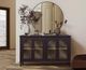 International Furniture Direct Genova Brown/Plum Console-1