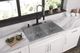 Elkay Crosstown® 3-Piece Polished Satin 33" x 22" x 9" 5-Hole Equal Double Bowl Dual Mount Sink Set-3