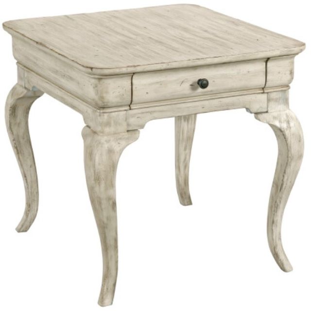 Kincaid® Selwyn Kelsey Cottage White End Table-0
