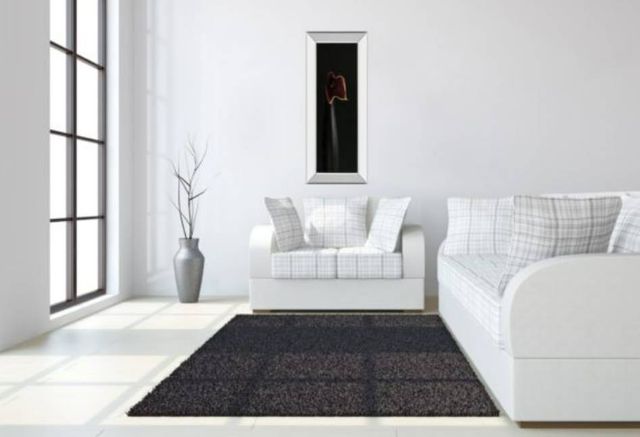 Classy Art Calla In Ebony by Steven Mitchell Mirror Framed Wall Art-3