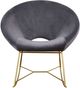 TOV Furniture by TOV Slashed Grey Nolan Velvet Rocking Chair-0