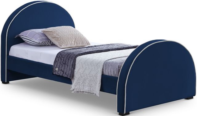Meridian Furniture Brody Navy Twin Bed-0