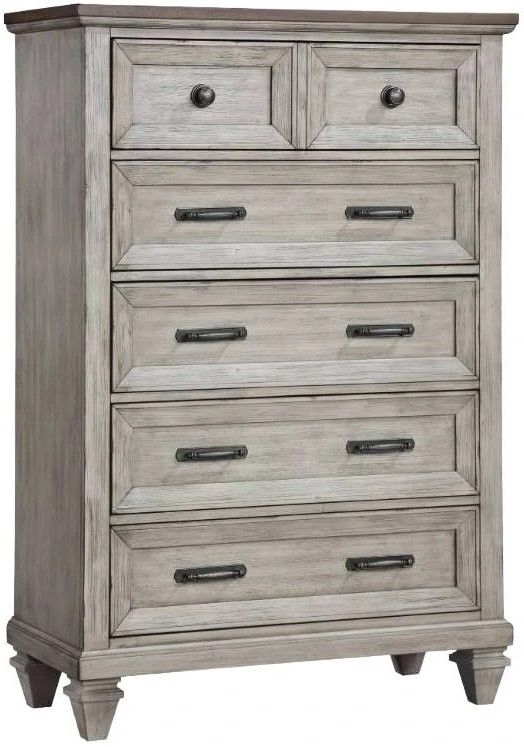 New Classic® Home Furnishings Mariana Vintage Creme Chest-0
