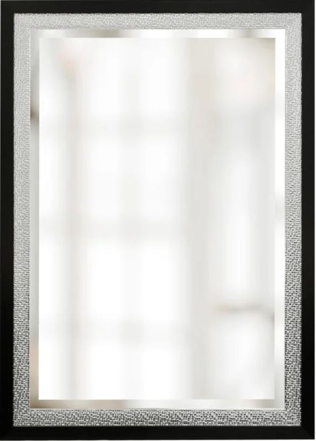 Stylecraft Black/Chrome/Silver Wall Mirror-0