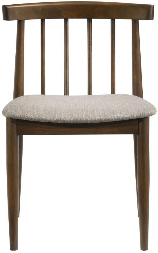 Coaster® Cullen 2-Piece Walnut/Wheat Dining Side Chair Set-4