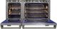 Wolf® 48" Stainless Steel Pro Style Dual Fuel Range with Black Door-2