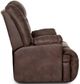 Franklin™ Stockton Cash Tobacco 3-Way Chaise Power Lift Recliner-3