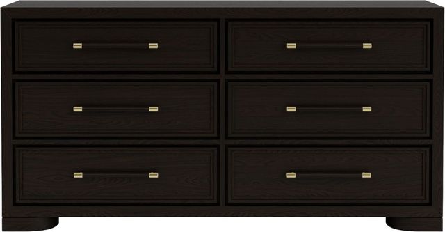 Riverside Furniture Lydia Dark Cabernet Six Drawer Dresser-3