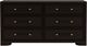 Riverside Furniture Lydia Dark Cabernet Six Drawer Dresser-3