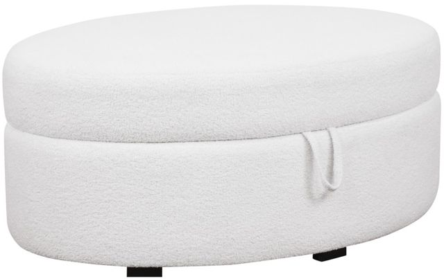 Linon Suni Natural Oval Storage Ottoman-0