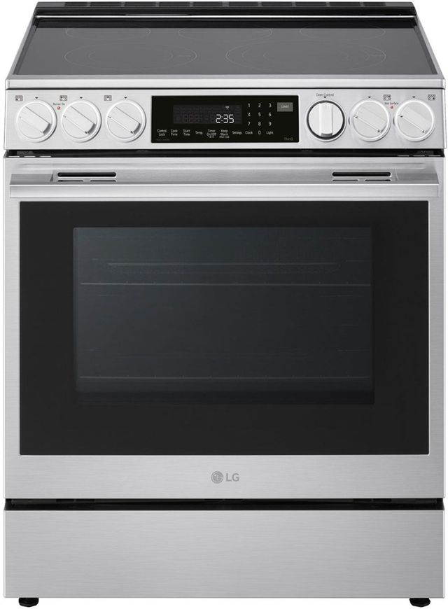 LG 30" PrintProof® Stainless Steel Slide-In Electric Range-0