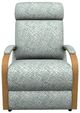 Best® Home Furnishings Customizable Kinetix Power Space Saver Recliner with Honey Birch Legs-1