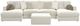 Jackson Furniture Ritzy 5-Piece Bone Sectional with Ottoman-3