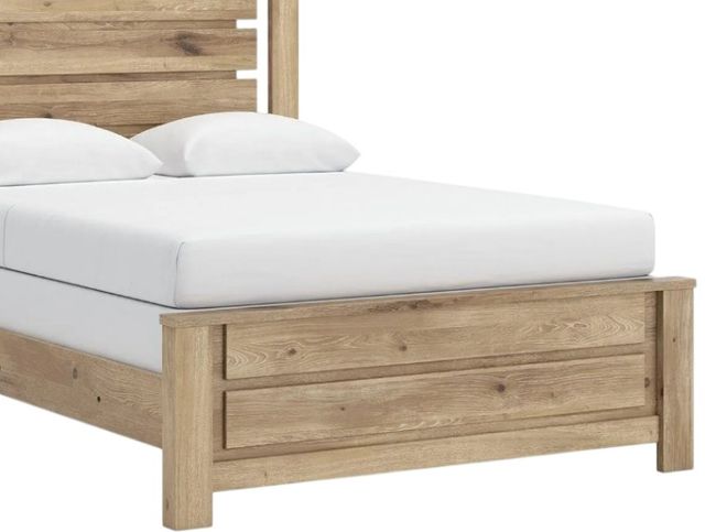 Benchcraft® Brozmont Tan King Panel Bed-1