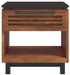 Legends Home Graceland Bourbon End Table with Matter Black Base-3